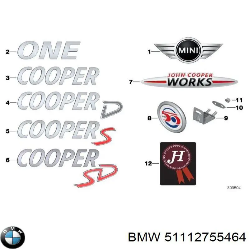 51112755464 BMW 