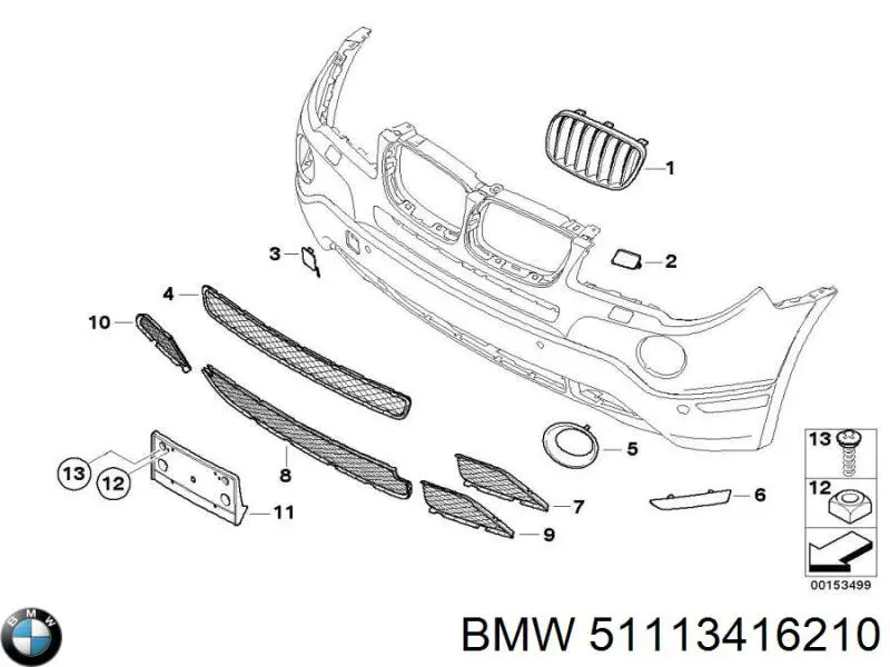  BMW 51113416210 ціна, від 22.77 USD