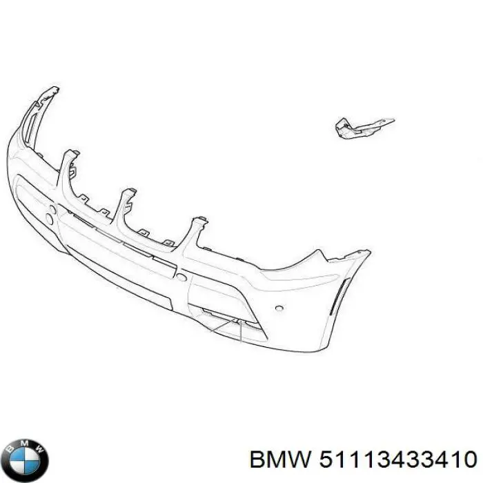 Купити 51113433410 BMW Буфер (бампер) передній