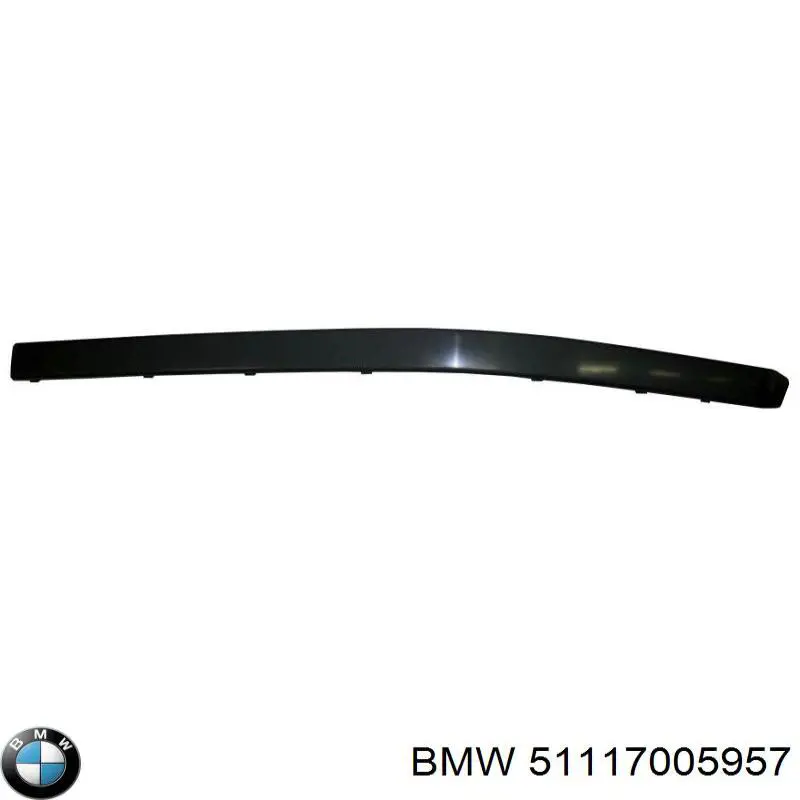 Купити 51117005957 BMW Накладка бампера переднього, ліва