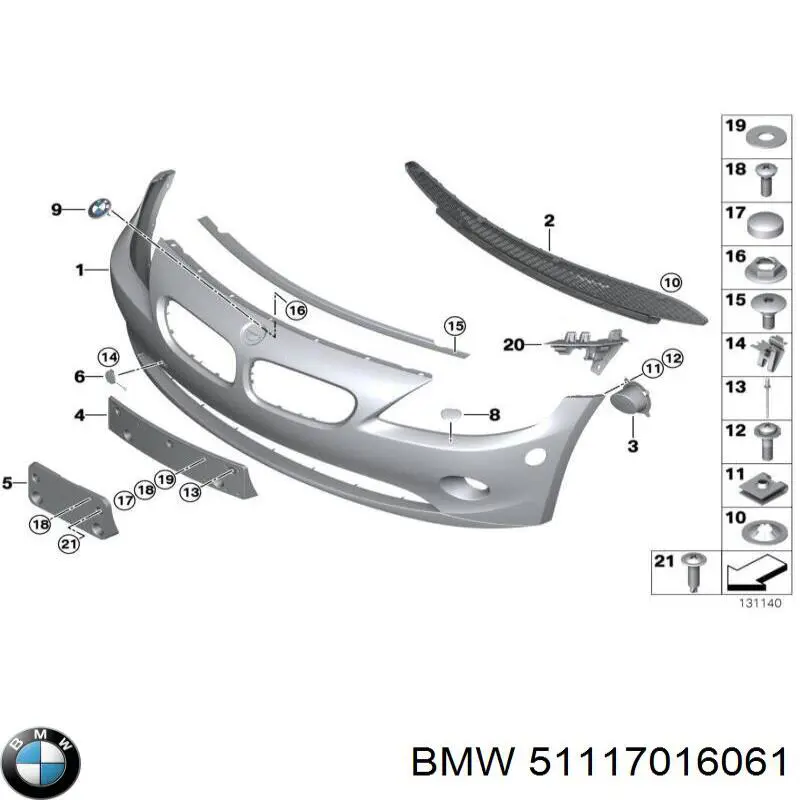  BMW 51117016061 ціна, від 112.27 USD