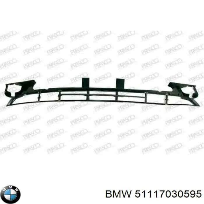 Решітка переднього бампера, центральна BMW 51117030595 ціна, від 33.85 USD