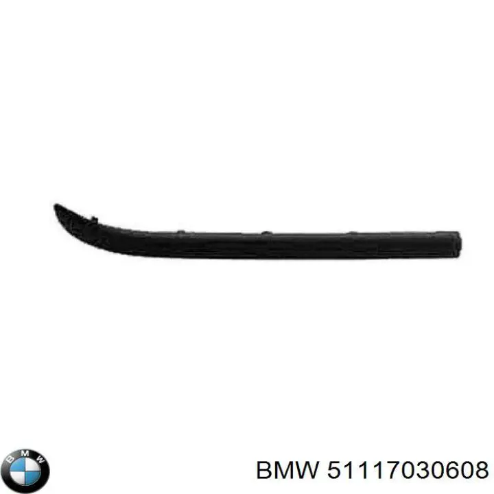 Молдинг переднього бампера, правий на BMW 3 (E46)