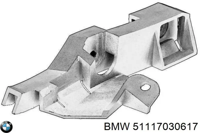 Направляюча заднього бампера, ліва BMW 51117030617