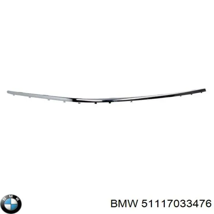 51117033476 BMW Молдинг переднього бампера, правий