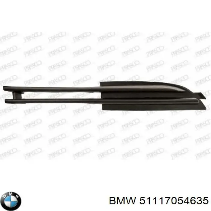 51117054635 BMW Решітка переднього бампера, ліва
