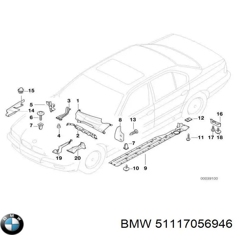  BMW 51117056946