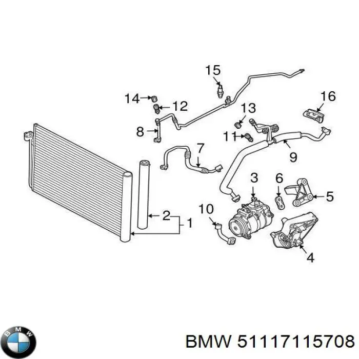 Накладка бампера переднього, права BMW 51117115708 ціна, від 39.19 USD