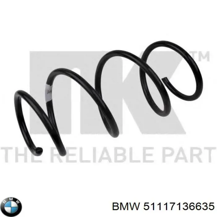 Молдинг переднього бампера, лівий 51117136635 BMW