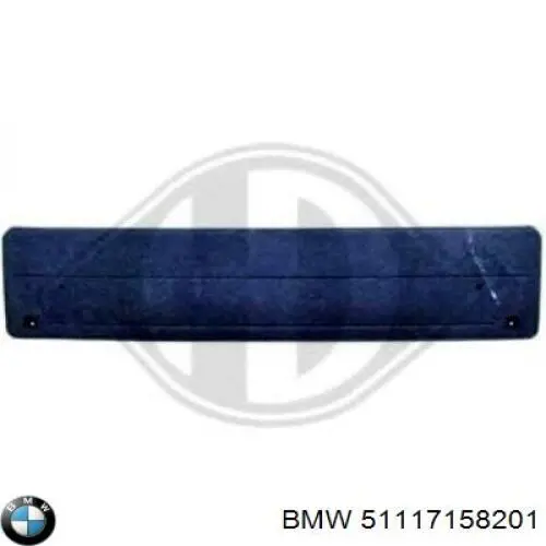 Кріплення переднього номера автомобіля BMW 51117158201 ціна, від 11.59 USD