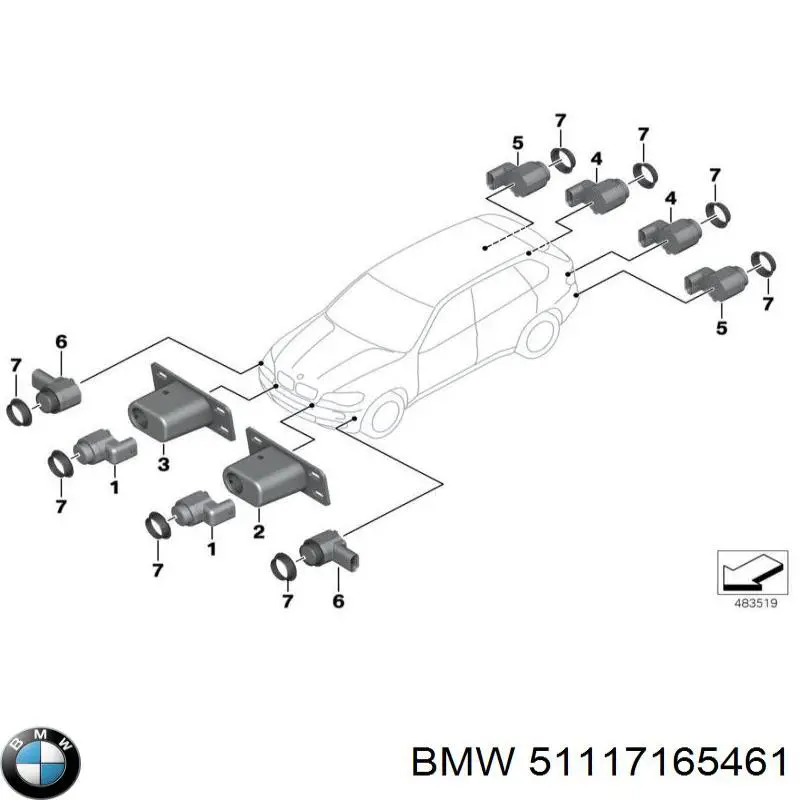  BMW 51117165461 ціна, від 12.67 USD
