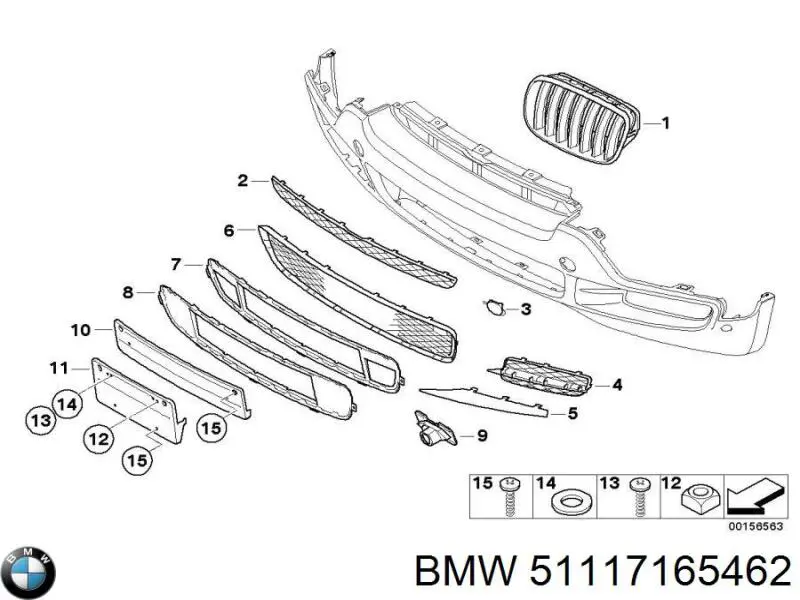  BMW 51117165462 ціна, від 10.28 USD