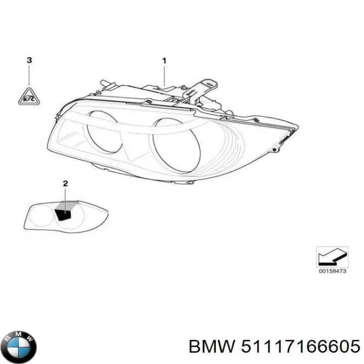 Решітка переднього бампера, центральна BMW 51117166605 ціна, від 24.77 USD