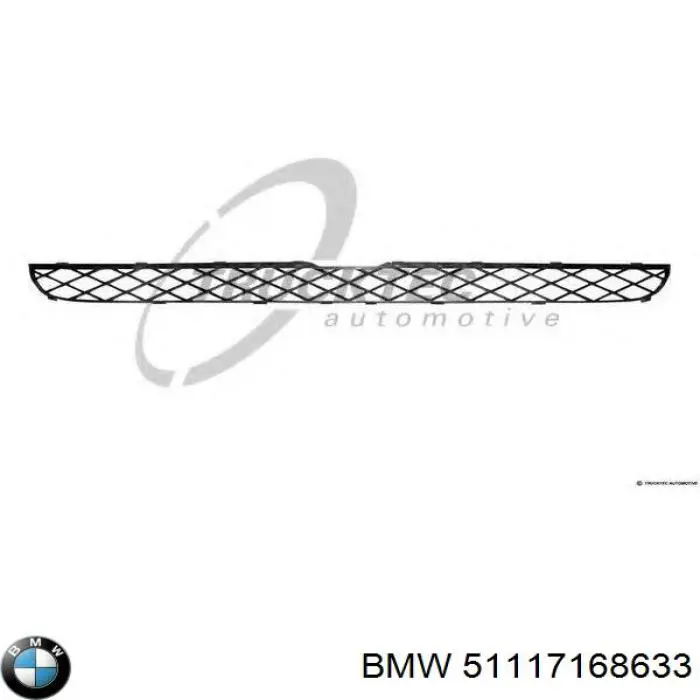 Решітка переднього бампера, верхня 51117168633 BMW