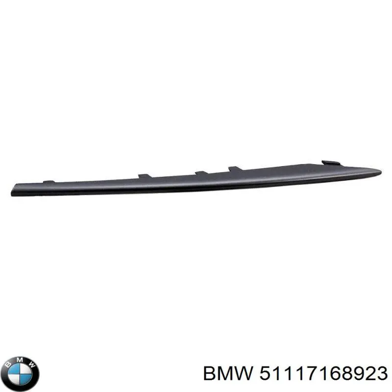 51117168923 BMW молдинг решітки переднього бампера, лівий