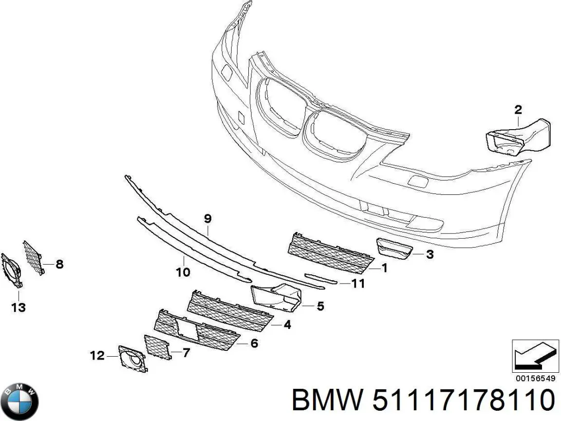  BMW 51117178110 ціна, від 16.84 USD