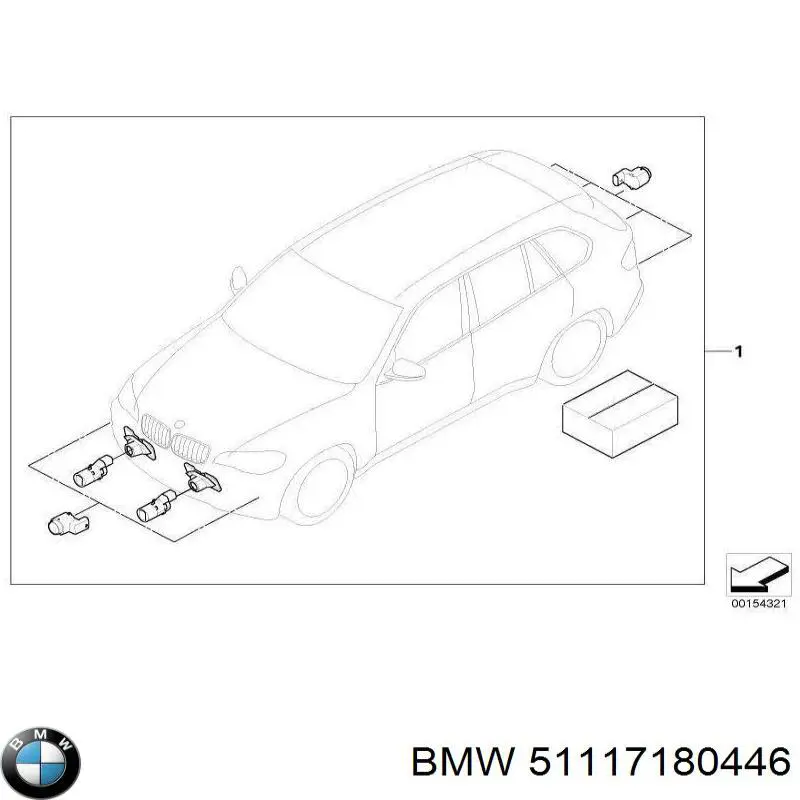 Купити 51117180446 BMW Буфер (бампер) передній