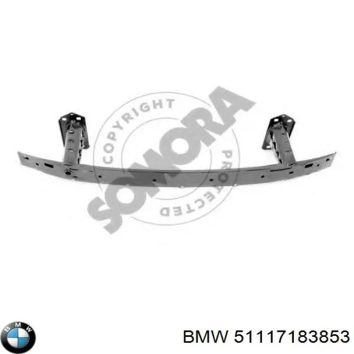 51117183853 BMW Балка бампера переднього