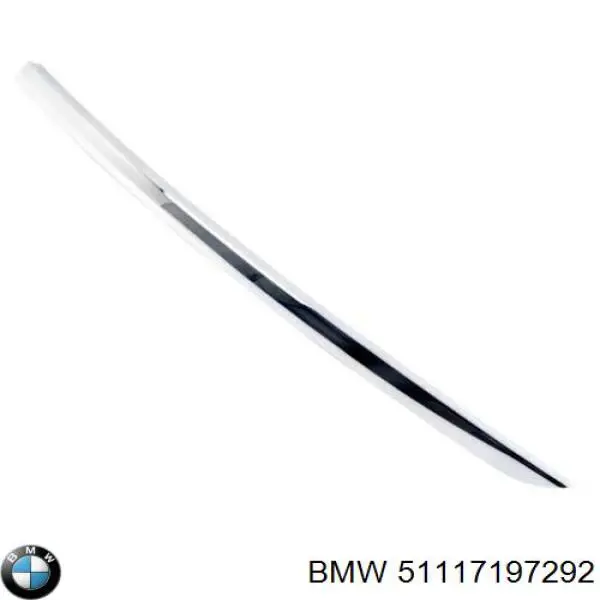 Молдинг переднього бампера, правий BMW 51117197292 ціна, від 18.28 USD