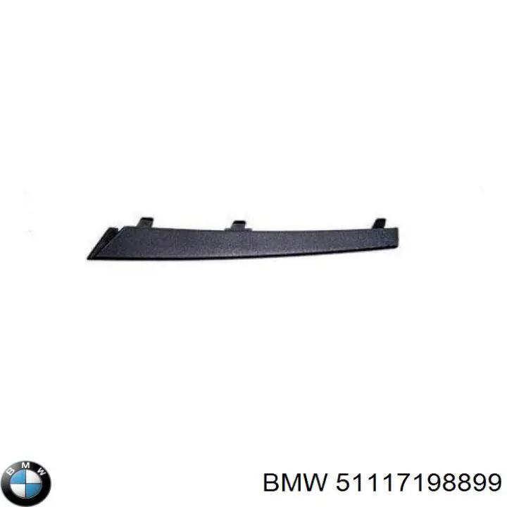 Молдинг решітки переднього бампера, лівий BMW 51117198899 ціна, від 4.68 USD