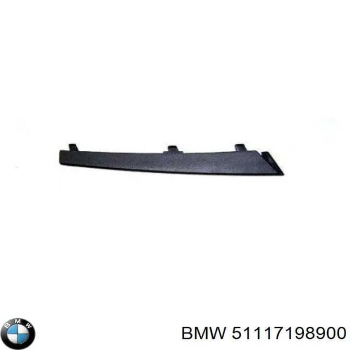 Молдинг решітки переднього бампера, правий на BMW 3 (E90)