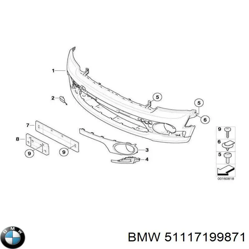  BMW 51117199871 ціна, від 144.90 USD