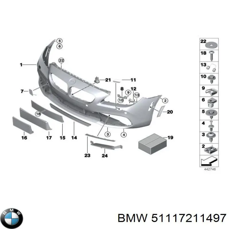 Купити 51117211497 BMW 