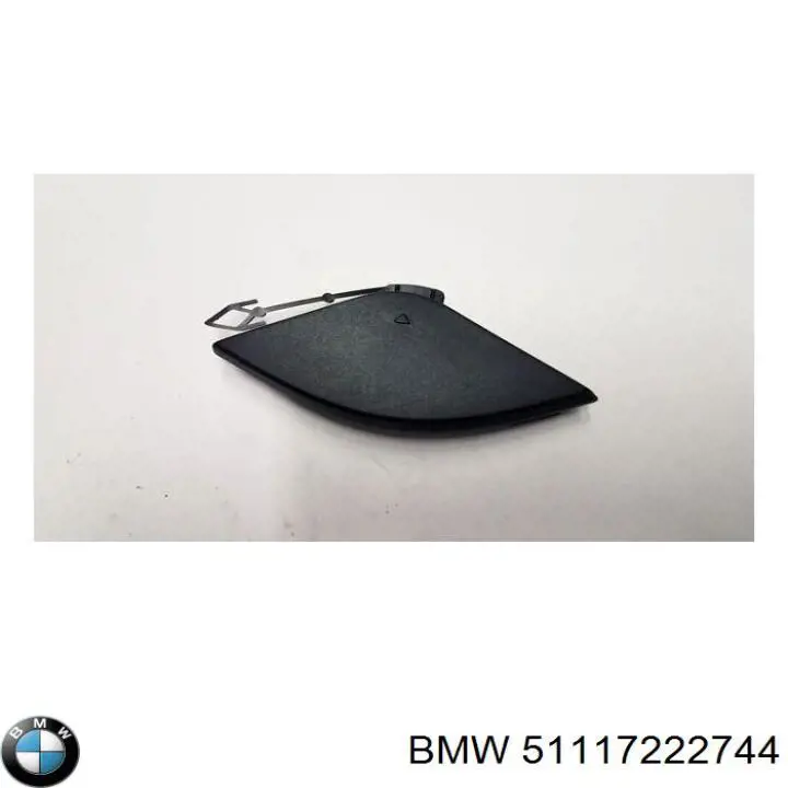 51117222744 BMW заглушка бампера буксирувального гака, передня