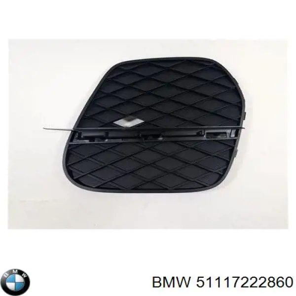 Заглушка, решітка протитуманних фар бампера переднього, права на BMW X5 (E70)