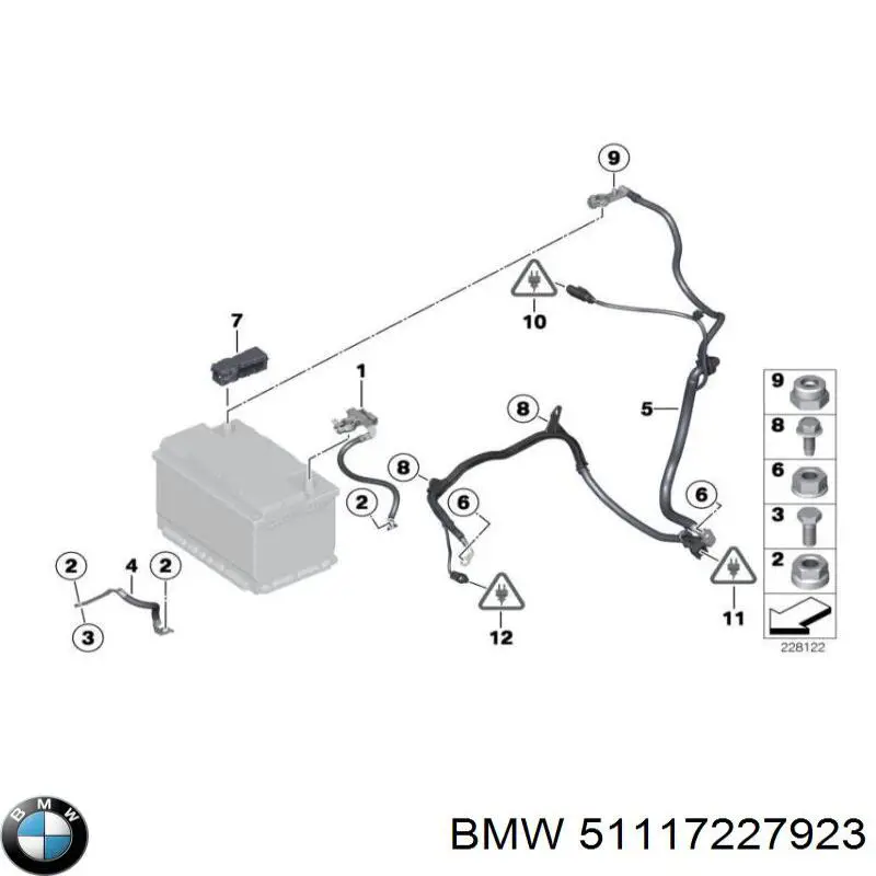 Купити 51117227923 BMW Решітка переднього бампера, ліва