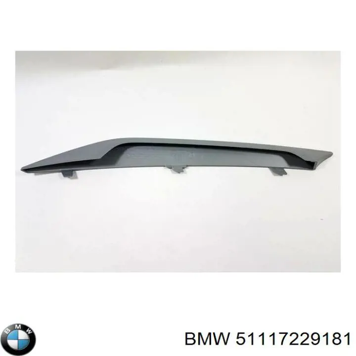 Молдинг решітки радіатора, лівий BMW 51117229181 ціна, від 16.86 USD
