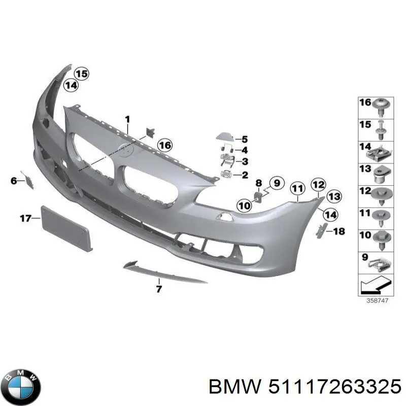 PBM43161A Signeda Кріплення бампера переднього