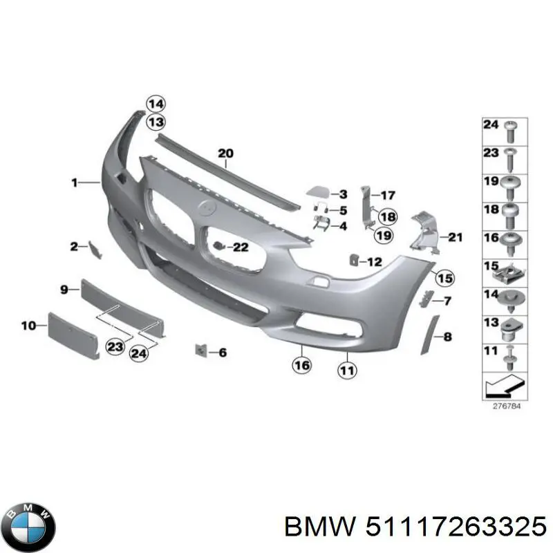 Кронштейн бампера переднього PBM43161A Signeda