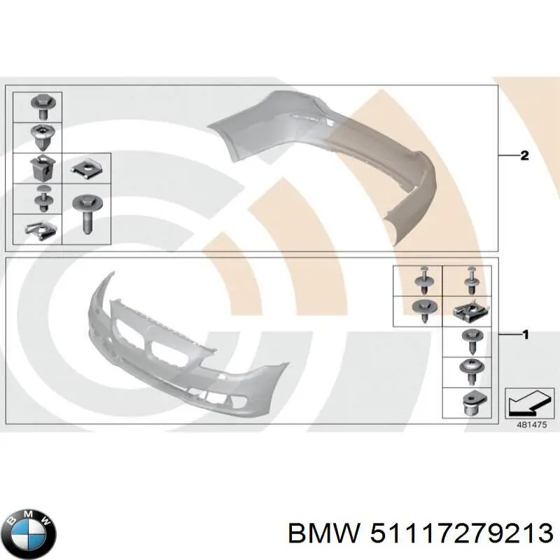 Спліттер переднього бампера BMW 51117279213 ціна, від 61.89 USD