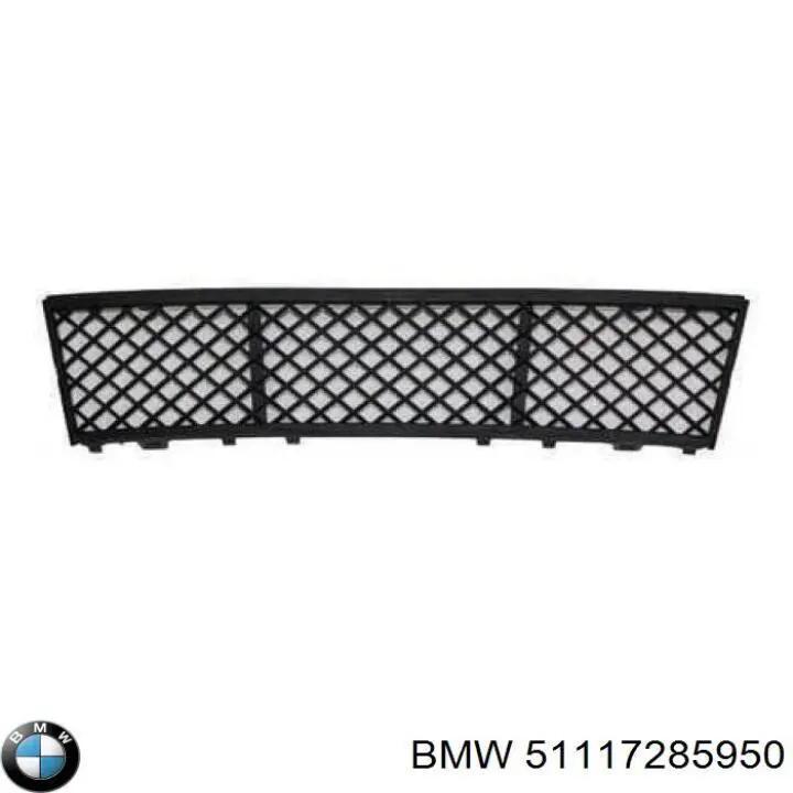 Решітка переднього бампера, центральна BMW 51117285950 ціна, від 7.73 USD