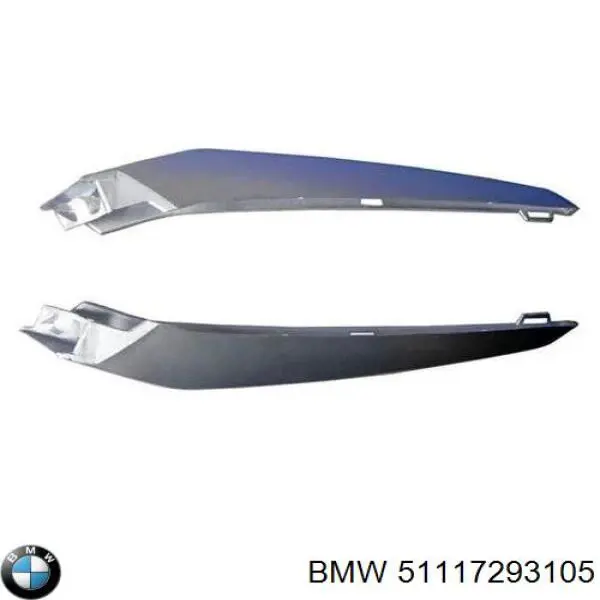 Купити 51117293105 BMW Молдинг решітки переднього бампера, лівий