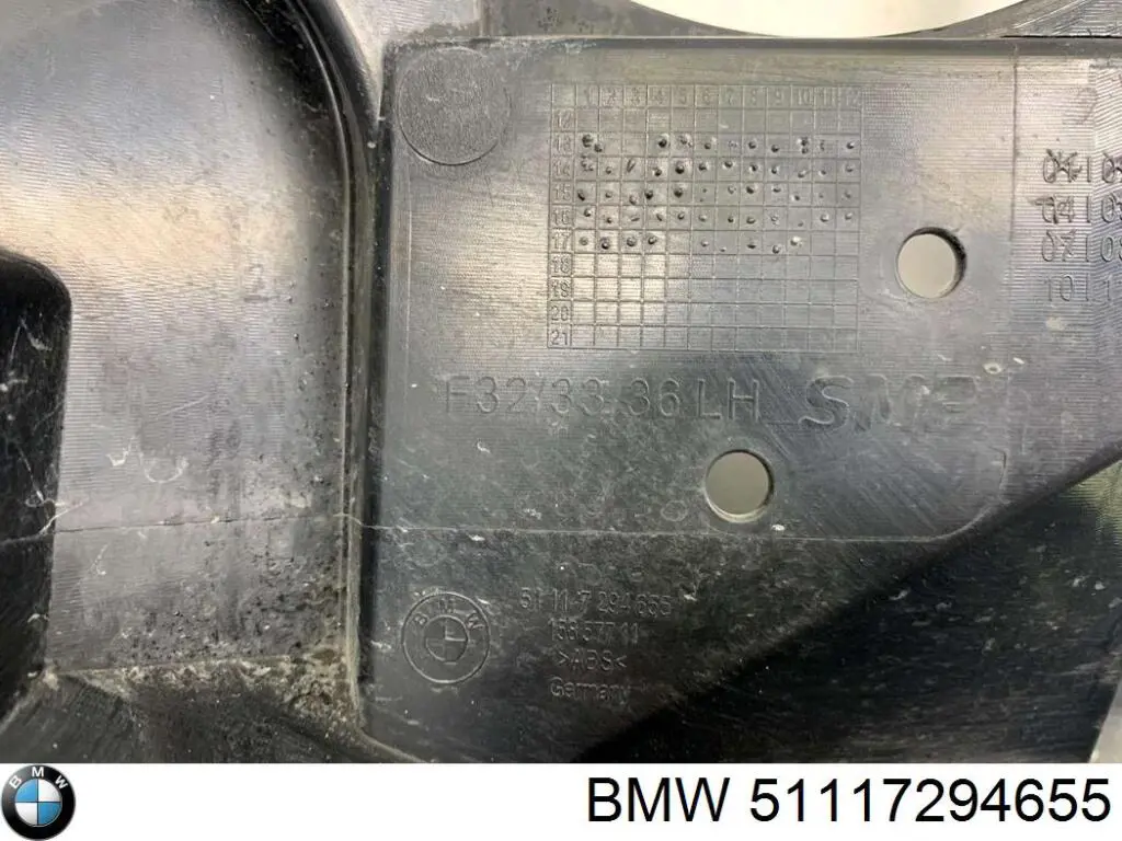 Кронштейн кріплення протитуманной фари, лівої BMW 51117294655 ціна, від 15.24 USD