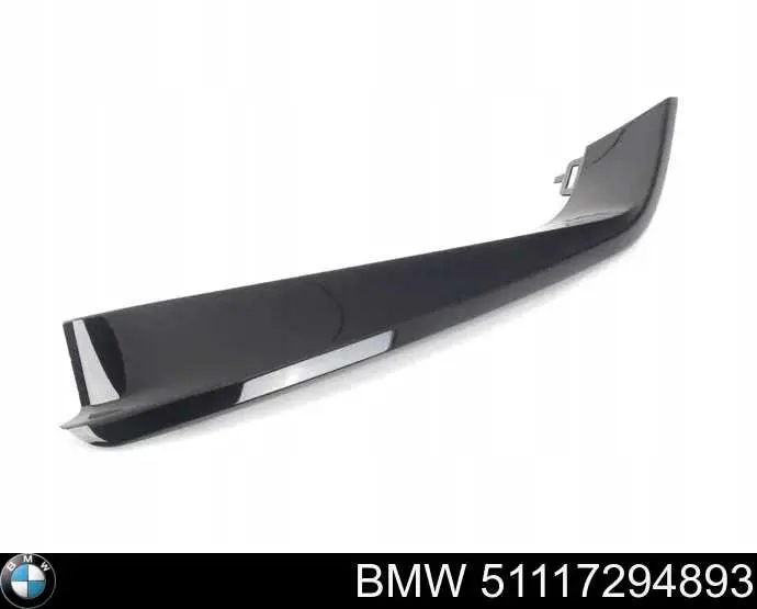 Молдинг решітки переднього бампера, лівий BMW 51117294893 ціна, від 53.47 USD