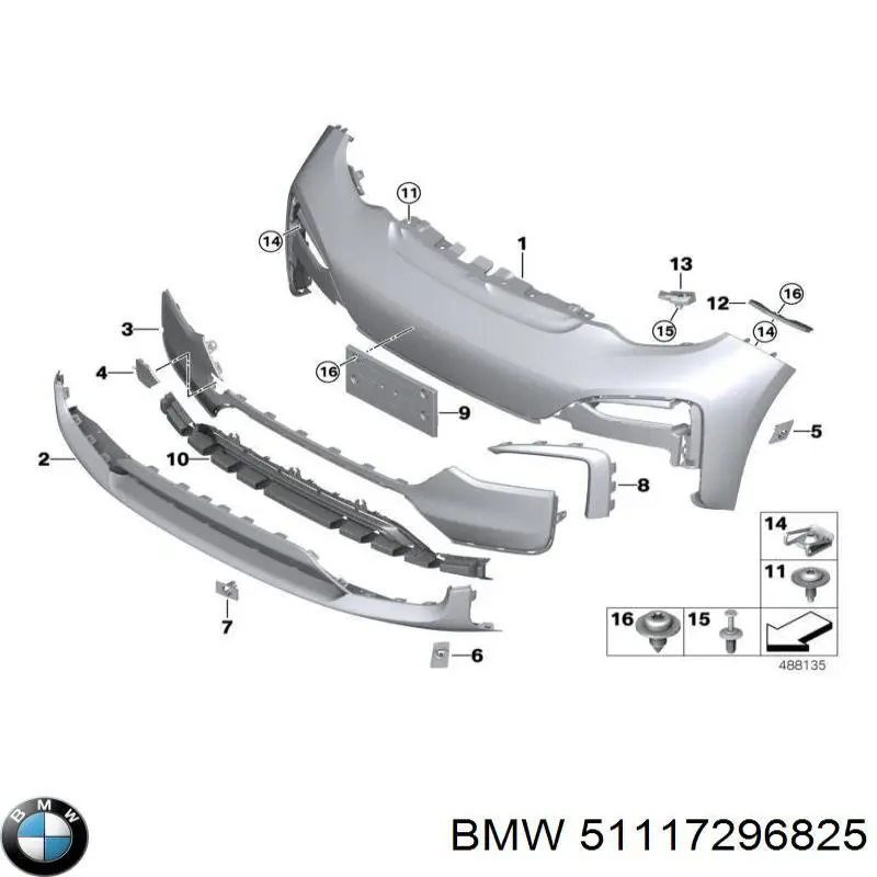 Купити 51117296825 BMW 