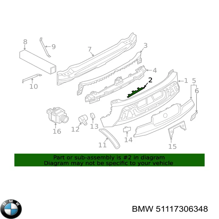  BMW 51117306348 ціна, від 17.58 USD