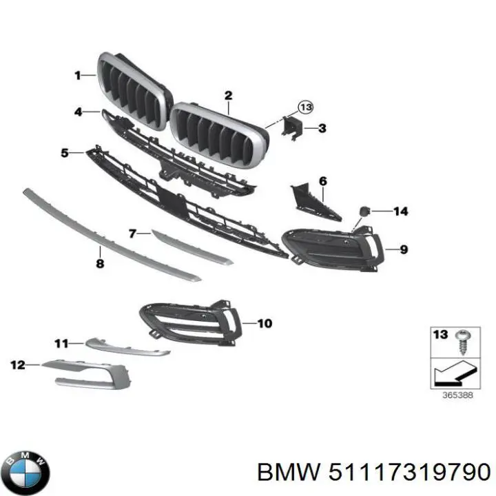  51117319790 BMW