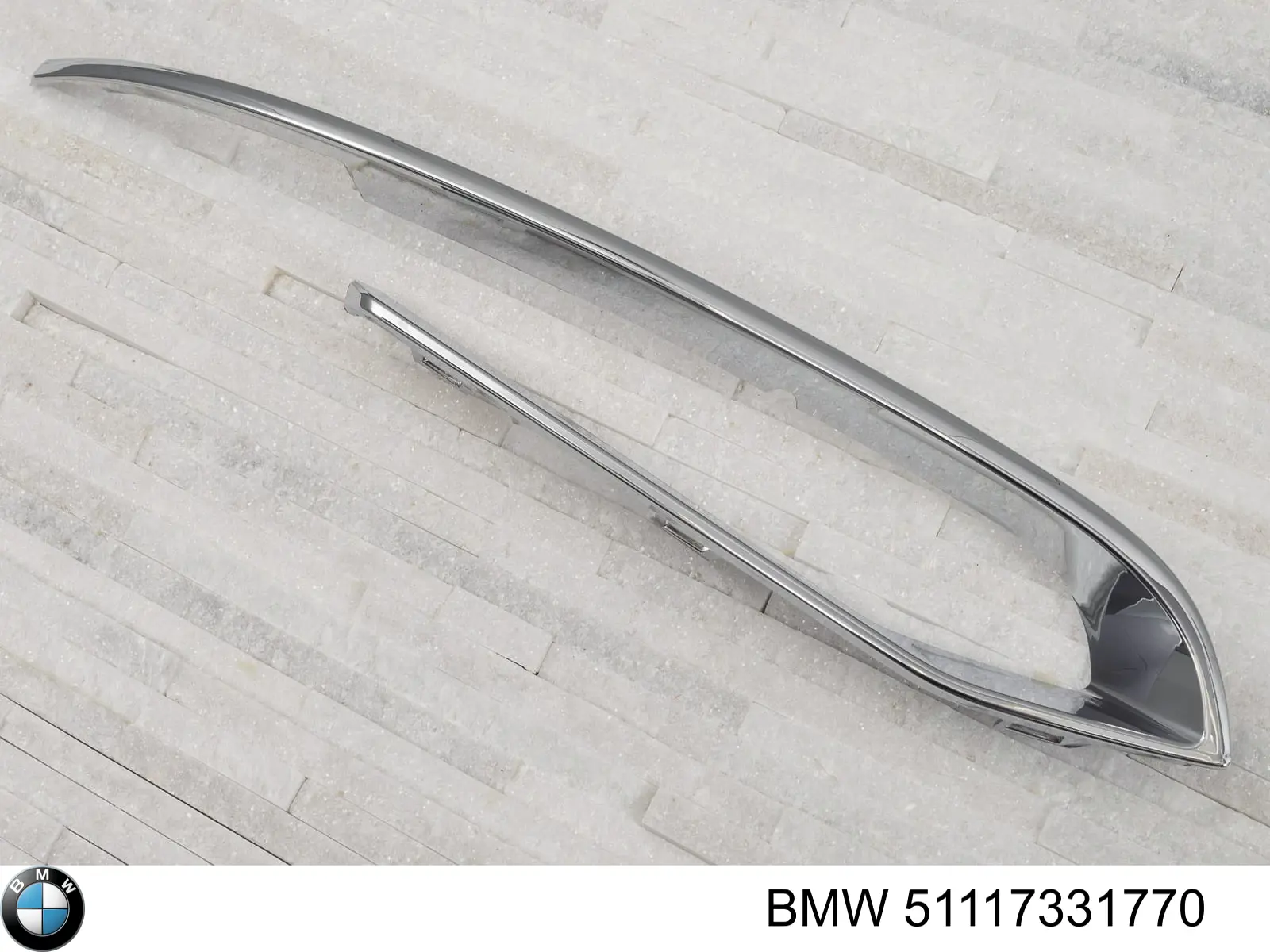 Молдинг решітки переднього бампера, правий BMW 51117331770 ціна, від 20.24 USD