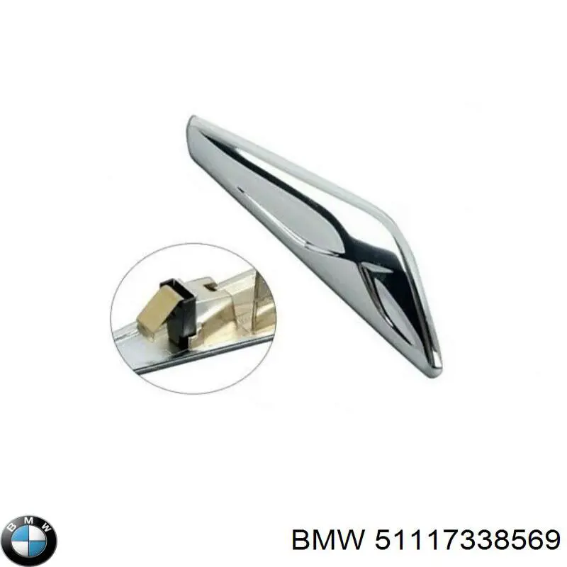 Накладка переднього лівого крила на BMW X3 (F25)