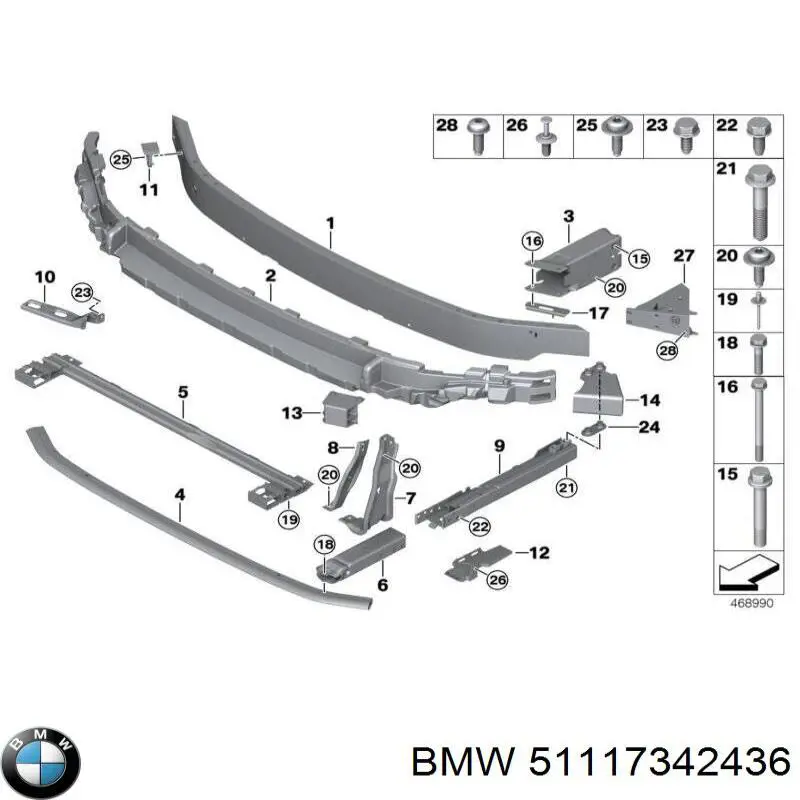  BMW 51117342436 ціна, від 76.02 USD