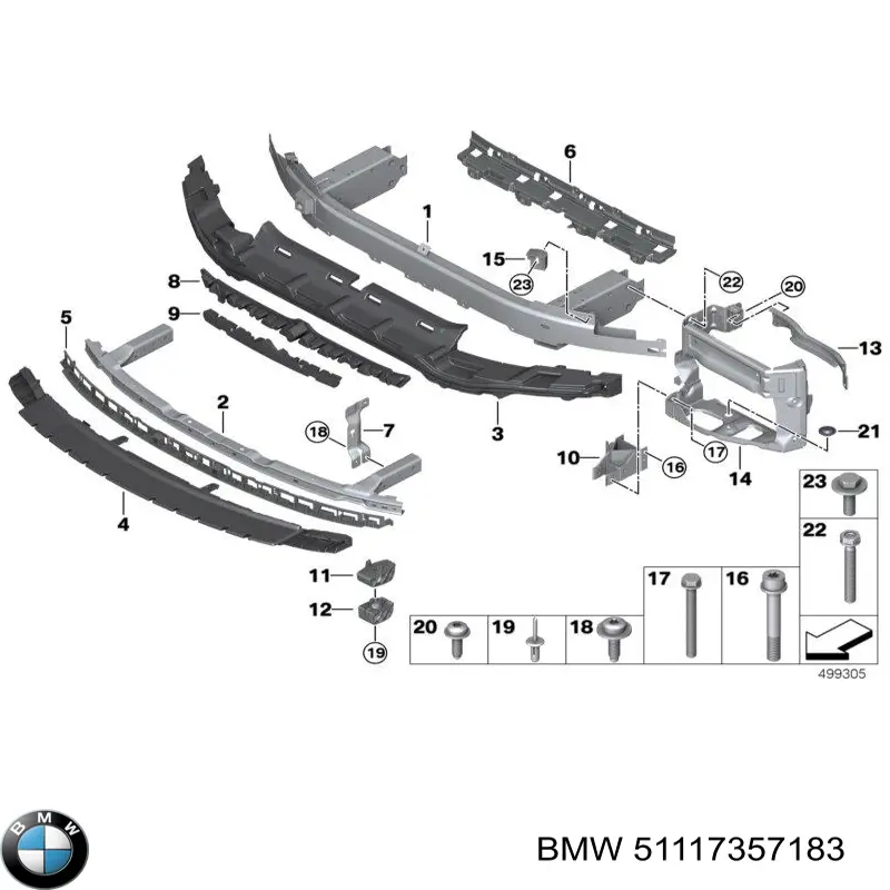 Купити PBM43140L Signeda Супорт радіатора лівий/монтажна панель кріплення фар