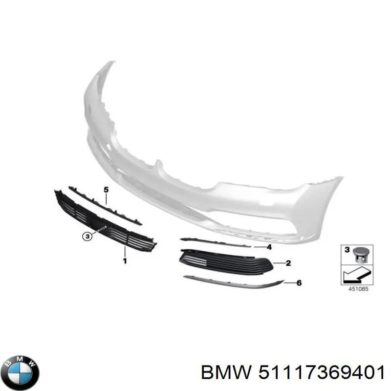  BMW 51117486833 ціна, від 63.34 USD