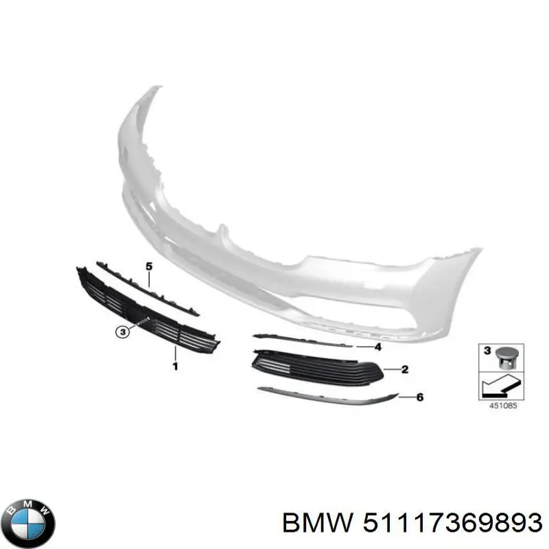 BMW 51117369893 ціна, від 31.67 USD