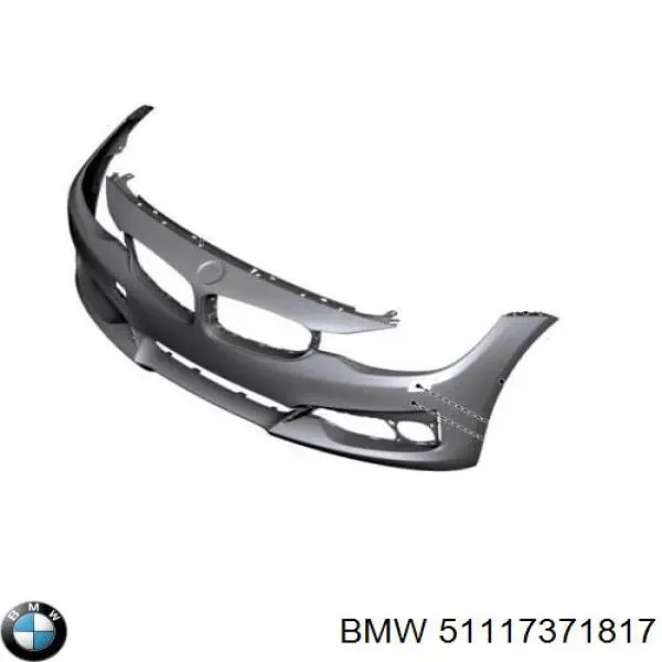 51117371817 BMW Бампер передній в зборі