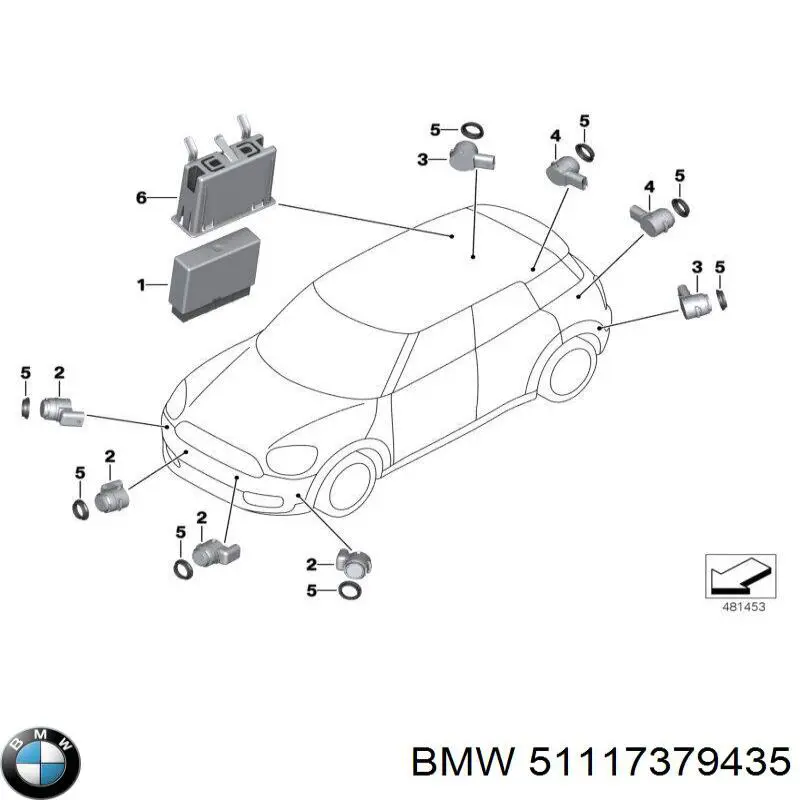 Купити 51117379435 BMW Нижня накладка на передній бампер