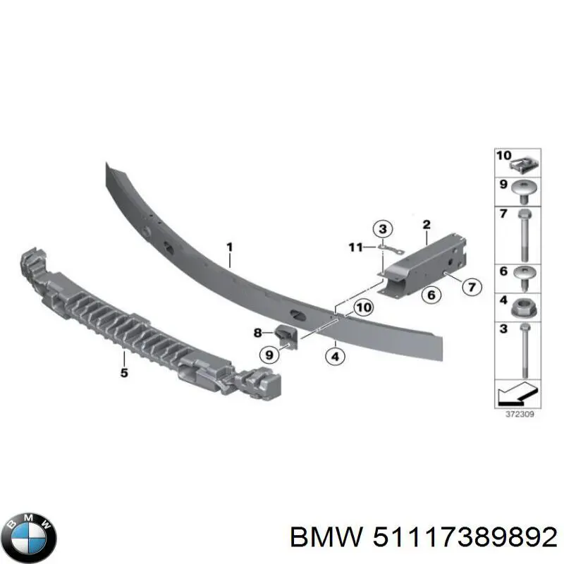  BMW 51117389892 ціна, від 46.63 USD